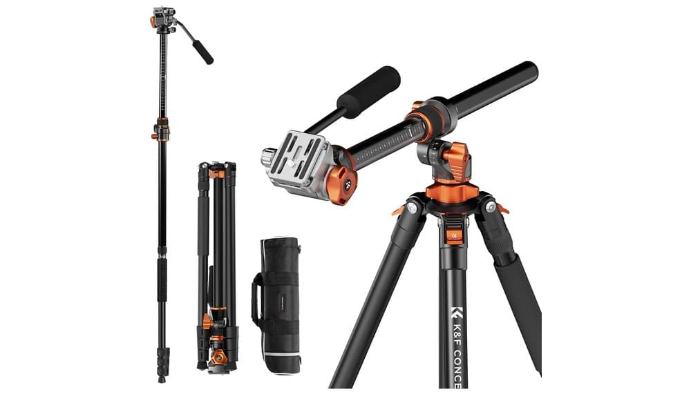 Test du Trépied Vidéo K&F CONCEPT T254A7 Fluid Head